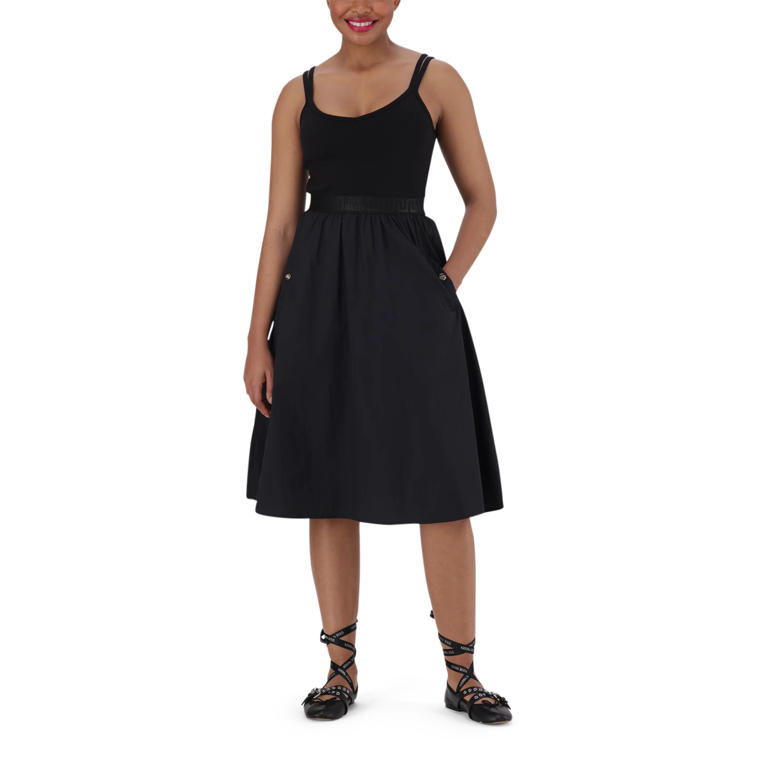 ZORA BLACK BALLERINA MIDI DRESS 4 ZORA BLACK BALLERINA MIDI DRESS - Image 2