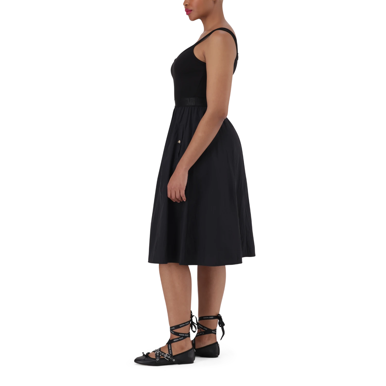 ZORA BLACK BALLERINA MIDI DRESS 6 ZORA BLACK BALLERINA MIDI DRESS - Image 4