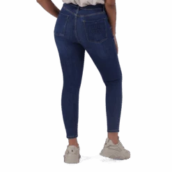 ZOE CONTOUR CURVY DARK WASH SKINNY WITH BUTTON FLY -Steve Madden Store SMD398 7