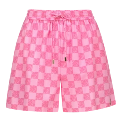 NOVA PINK ALLOVER PRINTED SHORTS