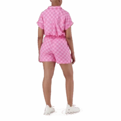 NOVA PINK ALLOVER PRINTED SHORTS -Steve Madden Store SMP297 NOVA ALL OVER PRINTED SHORTS PINK 7