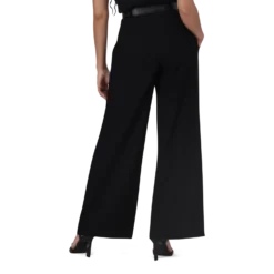 KENNEDY BLACK BELTED WIDE LEG TROUSER -Steve Madden Store SMP388 KENNEDY BLACK 16