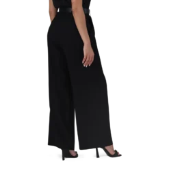 KENNEDY BLACK BELTED WIDE LEG TROUSER -Steve Madden Store SMP388 KENNEDY BLACK 18