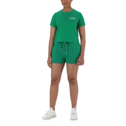 TAMSYN EMERALD JOGGER SHORTS -Steve Madden Store SMS295 TAMSYN JOGGER SHORTS EMERALD GREEN 1