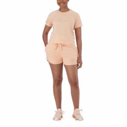 TAMSYN PEACH FUZZ JOGGER SHORTS -Steve Madden Store SMS295 TAMSYN JOGGER SHORTS PEACH FUZZ 3