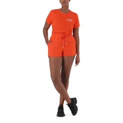 TAMSYN TANGERINE JOGGER SHORTS -Steve Madden Store SMS295 TAMSYN JOGGER SHORTS TANGERINE 1