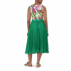 SIERRA EMERALD PLEATED MIDI SKIRT -Steve Madden Store SMS343 SIERRA EMERALD GREEN 25