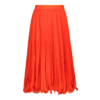 SIERRA TANGERINE PLEATED MIDI SKIRT -Steve Madden Store SMS343 SIERRA TANGERINE 01