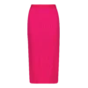 MACIE HOT PINK BODYCON MIDI SKIRT WITH GATHERS -Steve Madden Store SMS349 MACIE BODYCON MIDI SKIRT WITH GATHERS HOT PINK 01