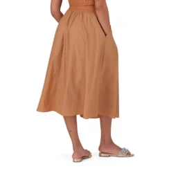 IVANNA CINNAMON FLARED MIDI SKIRT -Steve Madden Store SMS392IVANNA CINNAMON 15