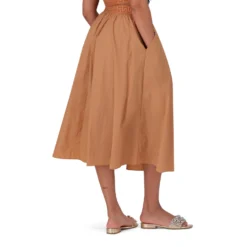 IVANNA CINNAMON FLARED MIDI SKIRT -Steve Madden Store SMS392IVANNA CINNAMON 17