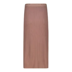 KARSYN DARK TAUPE BODYCON MIDI SKIRT -Steve Madden Store SMS395 KARSYNBODYCONMIDISKIRT DARKTAUPE 02