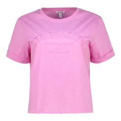 KITTY VIOLET RAVE BOXY LOGO TEE