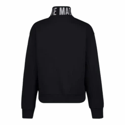 MAXINE BLACK COLLARED FLEECE SWEAT 1/4 ZIP -Steve Madden Store SMT228 MAXINECOLLAREDFLEECESWEAT1 4ZIP BLACK 02