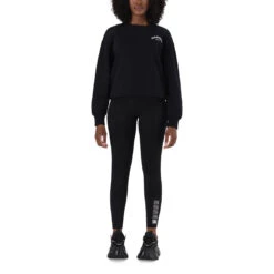 AMELIA BLACK OVERSIZED CREW NECK FLEECE SWEAT -Steve Madden Store SMT231 BLACK SMP252 BLACK 1 bd7f46b3 69a4 4b29 8945 e2312593991d