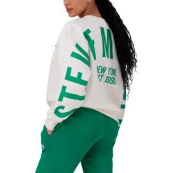 AMELIA CREAM OVERSIZED CREW NECK FLEECE SWEAT -Steve Madden Store SMT231 AMELIA CREAM 9