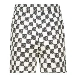 NOVA BLACK WHITE ALLOVER PRINTED SHORTS -Steve Madden Store SMT297 NOVAALL OVERPRINTEDSHORTS BLACKANDWHITE 02