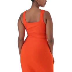 ARIANNA TANGERINE CROPPED TOP WITH ROSE -Steve Madden Store SMT303 ARIANNA CROPPED TOP WITH ROSE TANGERINE 22