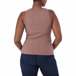 AALIYAH TOFFEE SPARKLE LOGO TANK -Steve Madden Store SMT312 AALIYAH SPARKLE LOGO TANK TOFFEE 23