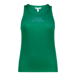 AALIYAH EMERALD SPARKLE LOGO TANK