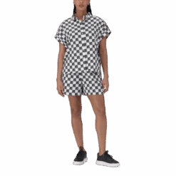 NAVAEH BLACK WHITE ALLOVER PRINTED SHIRT -Steve Madden Store SMT322 NAVAEH BLACKANDWHITE 4