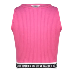 AMARA CANDY PINK CROPPED TANK -Steve Madden Store SMT335 AMARA CROPPED TANK CANDY PINK 02