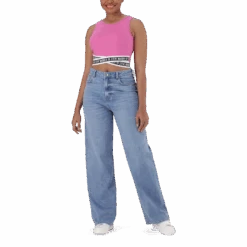 AMARA CANDY PINK CROPPED TANK -Steve Madden Store SMT335 AMARA CROPPED TANK CANDY PINK 2