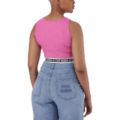 AMARA CANDY PINK CROPPED TANK -Steve Madden Store SMT335 AMARA CROPPED TANK CANDY PINK 8