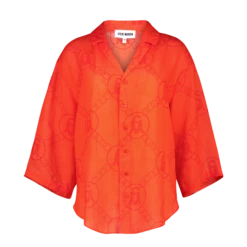 EDITH TANGERINE OVERSIZED SHIRT