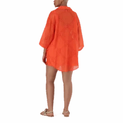 EDITH TANGERINE OVERSIZED SHIRT -Steve Madden Store SMT357 EDITH OVERSIZED SHIRT TANGERINE 8
