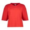 ALESSA RED CROPPED BOXY T-SHIRT