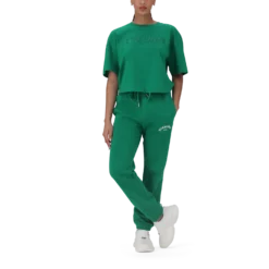 ALESSA EMERALD CROPPED BOXY T-SHIRT -Steve Madden Store SMT393 ALESSA EMERALDGREEN 3