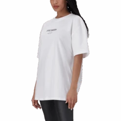 BRI WHITE OVERSIZED T-SHIRT -Steve Madden Store SMT403 BRI WHITE 5
