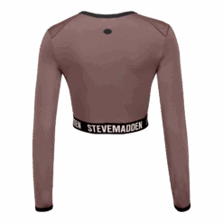 TIANA DARK TAUPE ACTIVE TOP -Steve Madden Store SMT437 TOP MUSHROOM 02