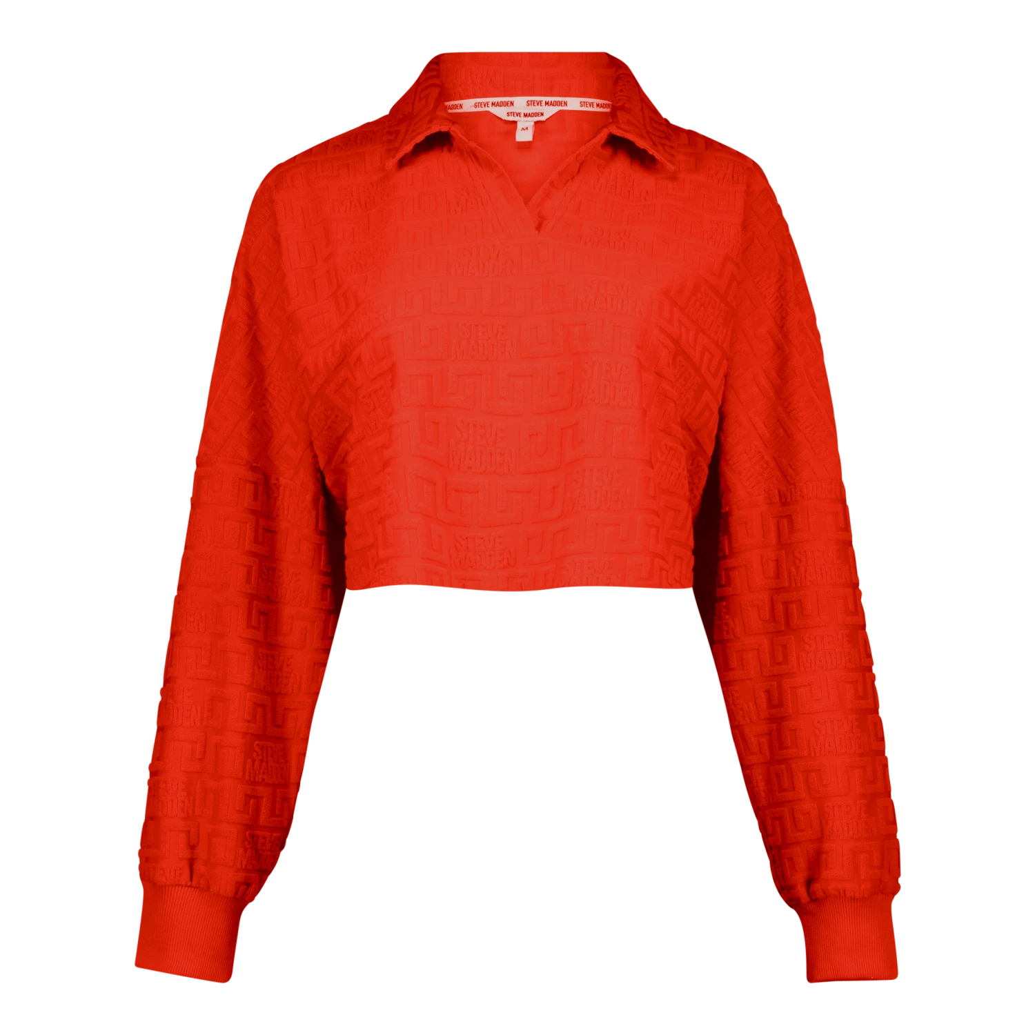 NATARA TANGERINE COLLARED TOP WITH EMBOSSED LOGO 3 NATARA TANGERINE COLLARED TOP WITH EMBOSSED LOGO