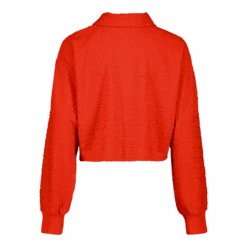 NATARA TANGERINE COLLARED TOP WITH EMBOSSED LOGO 11 NATARA TANGERINE COLLARED TOP WITH EMBOSSED LOGO -Steve Madden Store SMT441 NATARACOLLAREDTOPWITHEMBOSEDLOGO TANGERINE 02