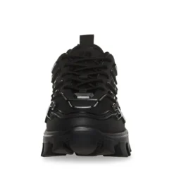 Steve Madden PRIZE BLACK 9 Steve Madden PRIZE BLACK -Steve Madden Store STEVEMADDEN SHOES PRIZE BLACK FRONT