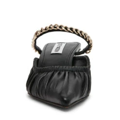 Steve Madden SMALL-TALK BLACK LEATHER -Steve Madden Store STEVEMADDEN SHOES SMALL TALK BLACKLEATHER FRONT SMECOMM