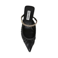 Steve Madden SMALL-TALK BLACK LEATHER -Steve Madden Store STEVEMADDEN SHOES SMALL TALK BLACKLEATHER TOP SMECOMM
