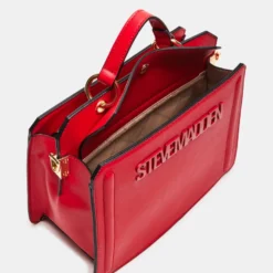 Steve Madden BEVELYN RED -Steve Madden Store STEVEMADDEN HANDBAGS DT618175 RED PARIS 04