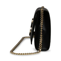 Steve Madden BRAMONE BLACK GOLD -Steve Madden Store STEVEMADDEN INTL HANDBAGS BRAMONE BLACK SIDE 1