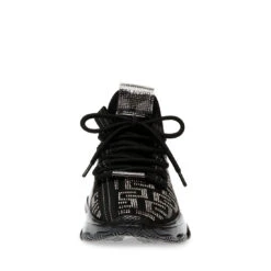 Steve Madden MAXOUT BLACK SILVER -Steve Madden Store STEVEMADDEN INTL SNEAKERS MAXOUT BLACKSILVER FRONT 1