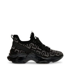 Steve Madden MAXOUT BLACK SILVER -Steve Madden Store STEVEMADDEN INTL SNEAKERS MAXOUT BLACKSILVER SIDE