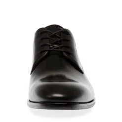 Steve Madden FARIS BLACK LEATHER -Steve Madden Store STEVEMADDEN MENS FARIS BLACK LEATHER FRONT 1