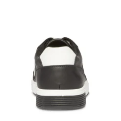 Steve Madden MARKO BLACK WHITE -Steve Madden Store STEVEMADDEN MENS MARKO BLACK WHITE BACK