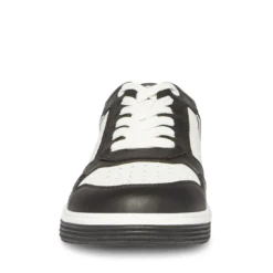 Steve Madden MARKO BLACK WHITE -Steve Madden Store STEVEMADDEN MENS MARKO BLACK WHITE FRONT