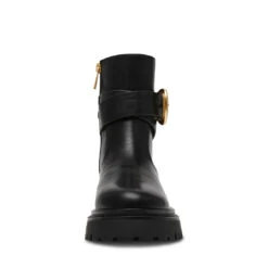 Steve Madden LEXS BLACK ACTION LEATHER -Steve Madden Store STEVEMADDEN SHEOS LEXS BLACKACTIONLEATHER FRONT