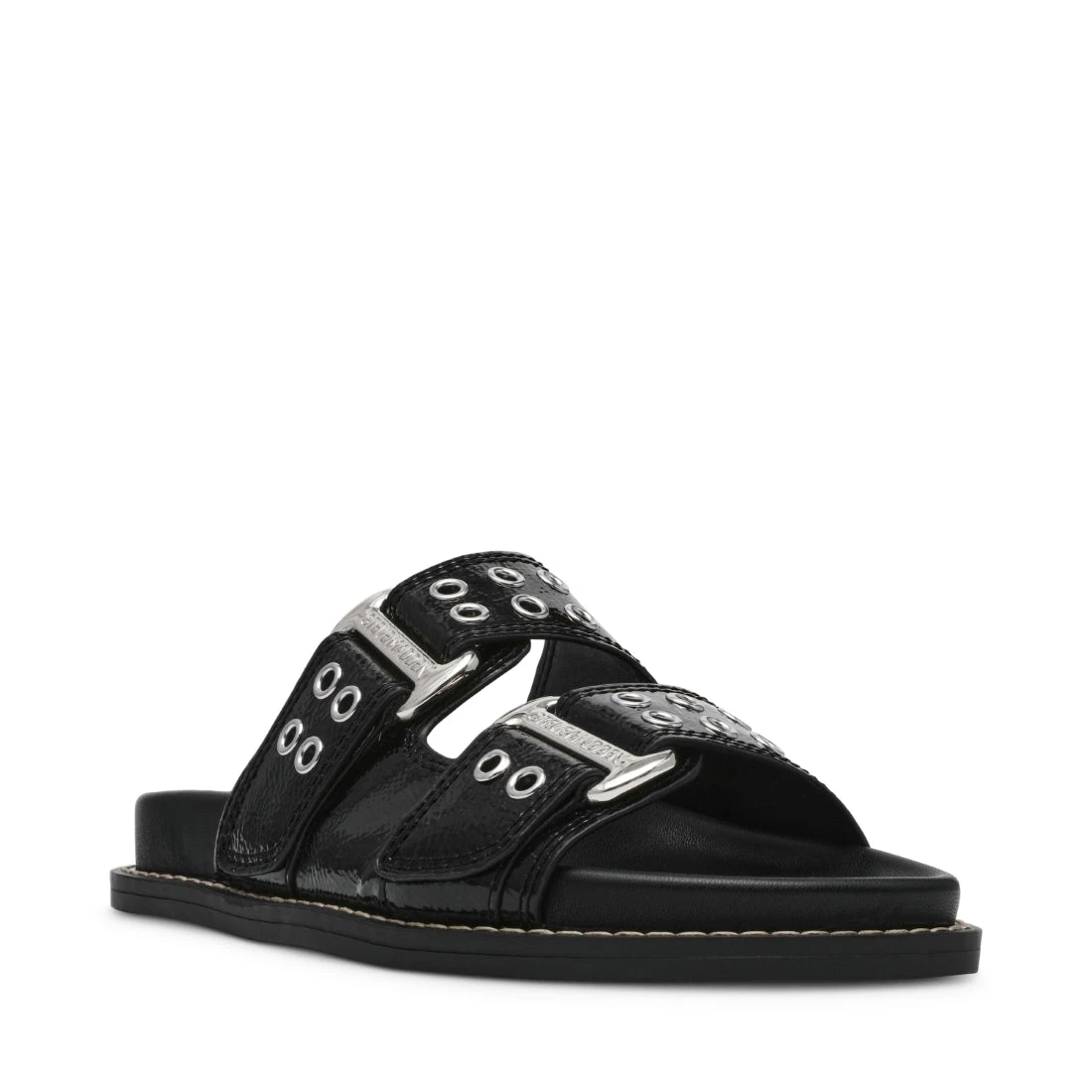 Steve Madden AGENT BLACK CRINKLE PATENT 3 Steve Madden AGENT BLACK CRINKLE PATENT