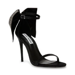 Steve Madden BELLAROSA BLACK SATIN