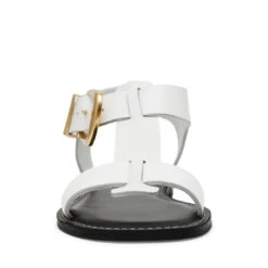 Steve Madden BRAELYNN WHITE LEATHER 10 Steve Madden BRAELYNN WHITE LEATHER -Steve Madden Store STEVEMADDEN SHOES BRAELYNN WHITELEATHER FRONT SMECOMM